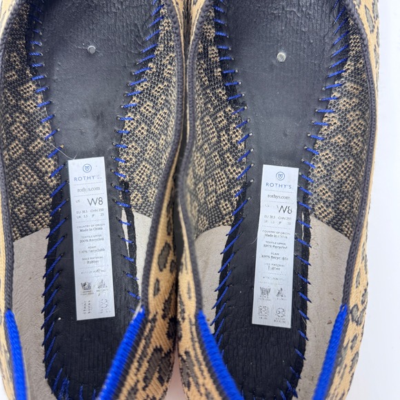 Rothy's The Flat Leopard Print Women's Size 8 - Picture 9 of 11